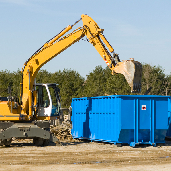 can i choose the location where the residential dumpster will be placed in Goshen County WY